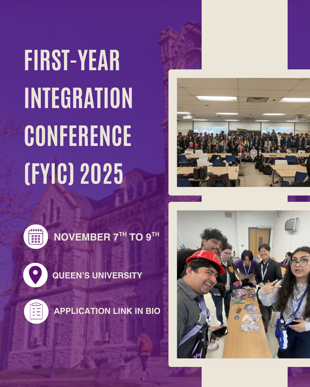 First Year Integration Conference (FYIC)