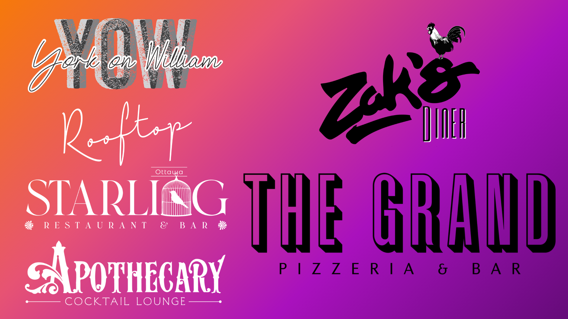 Zak's Diner, The Grand, and York on William